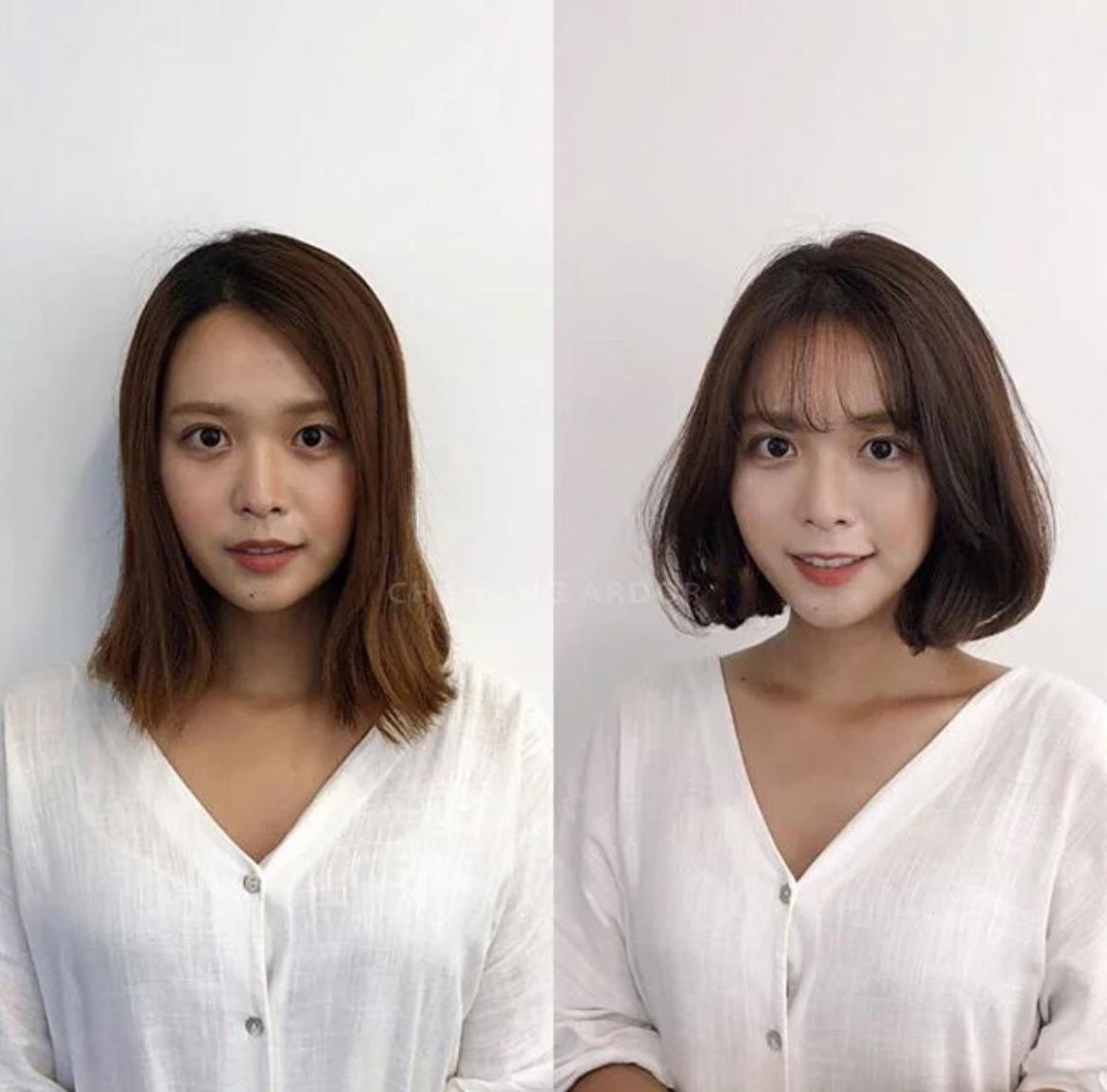 淑女又遮脸型的发型,好看的不显秃的发型适合学生党