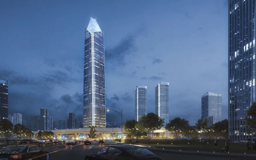 赣州新地标赣州之星,赣州赣江之星双子塔建筑工地