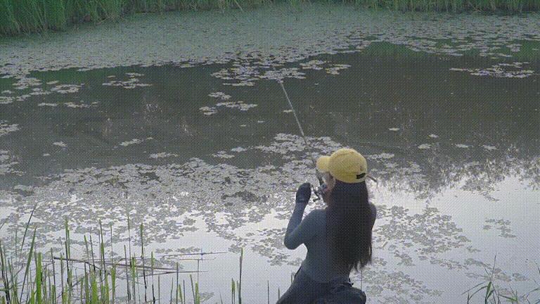 钓鱼网红女钓手,野钓网红女钓手
