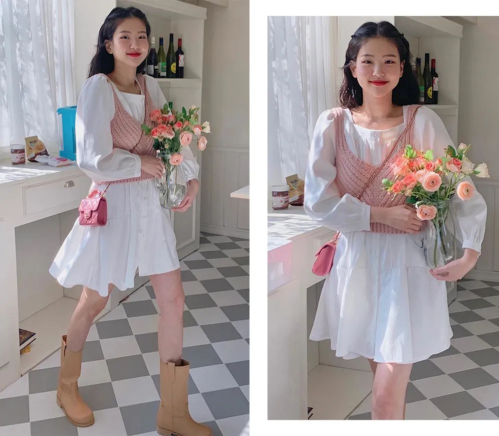 洋气时髦吊带针织,日系温柔风宽松慵懒新款针织