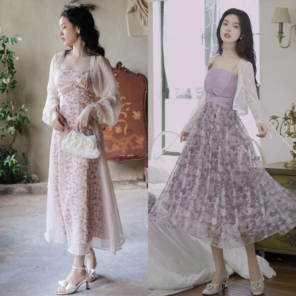 夏天时尚碎花裙,今夏最流行的碎花裙