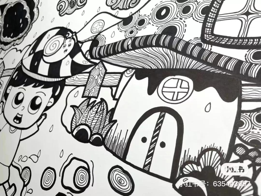 50张设计感十足的创意线描，随手画就能创造美，零基础也可以画