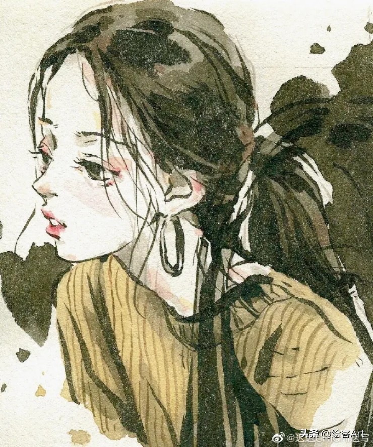 吃了十吨德芙的手去哪里买?这里!超丝滑的水墨漫画教程,马住