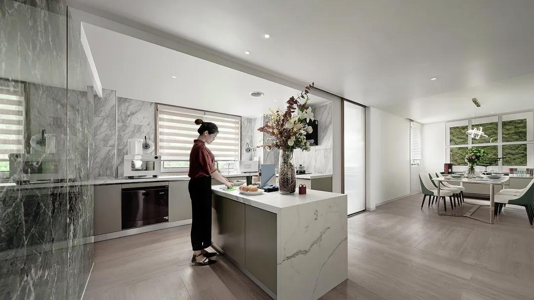 150㎡现代奢意公寓|清石设计