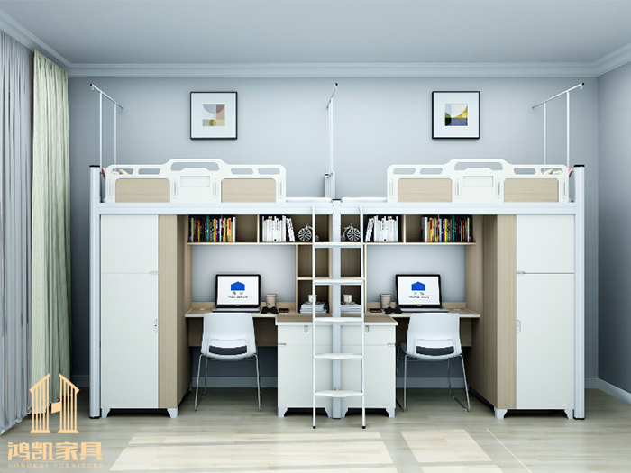 鸿凯家具——公寓床制作工序中的喷塑