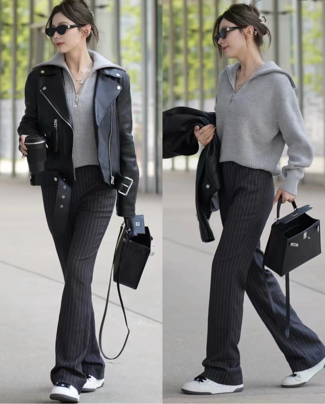 冬季黑色皮衣穿搭图片大全男,洋气黑色皮衣套装10岁