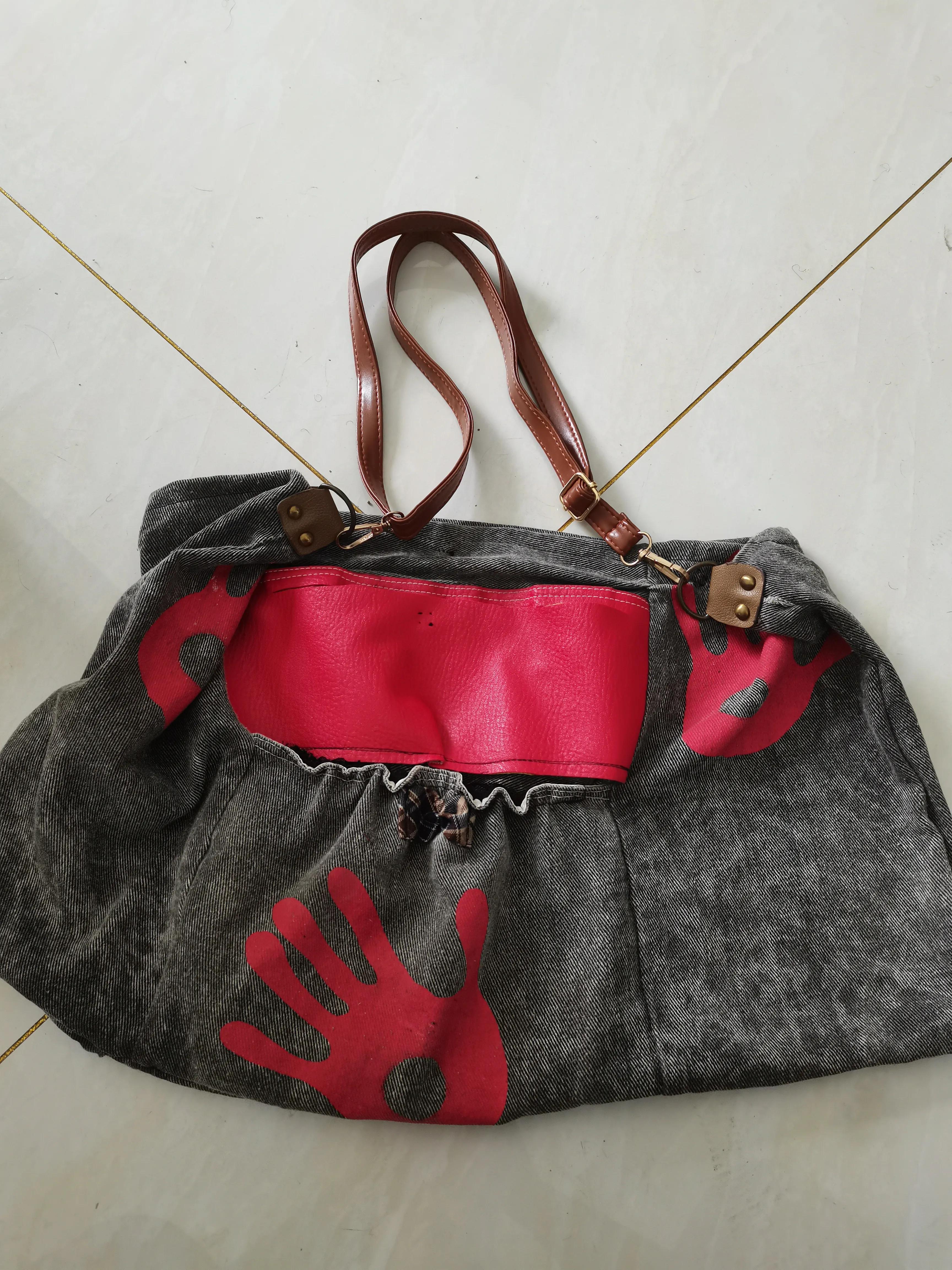 闲置牛仔裤改造包包,闲置包包改新款