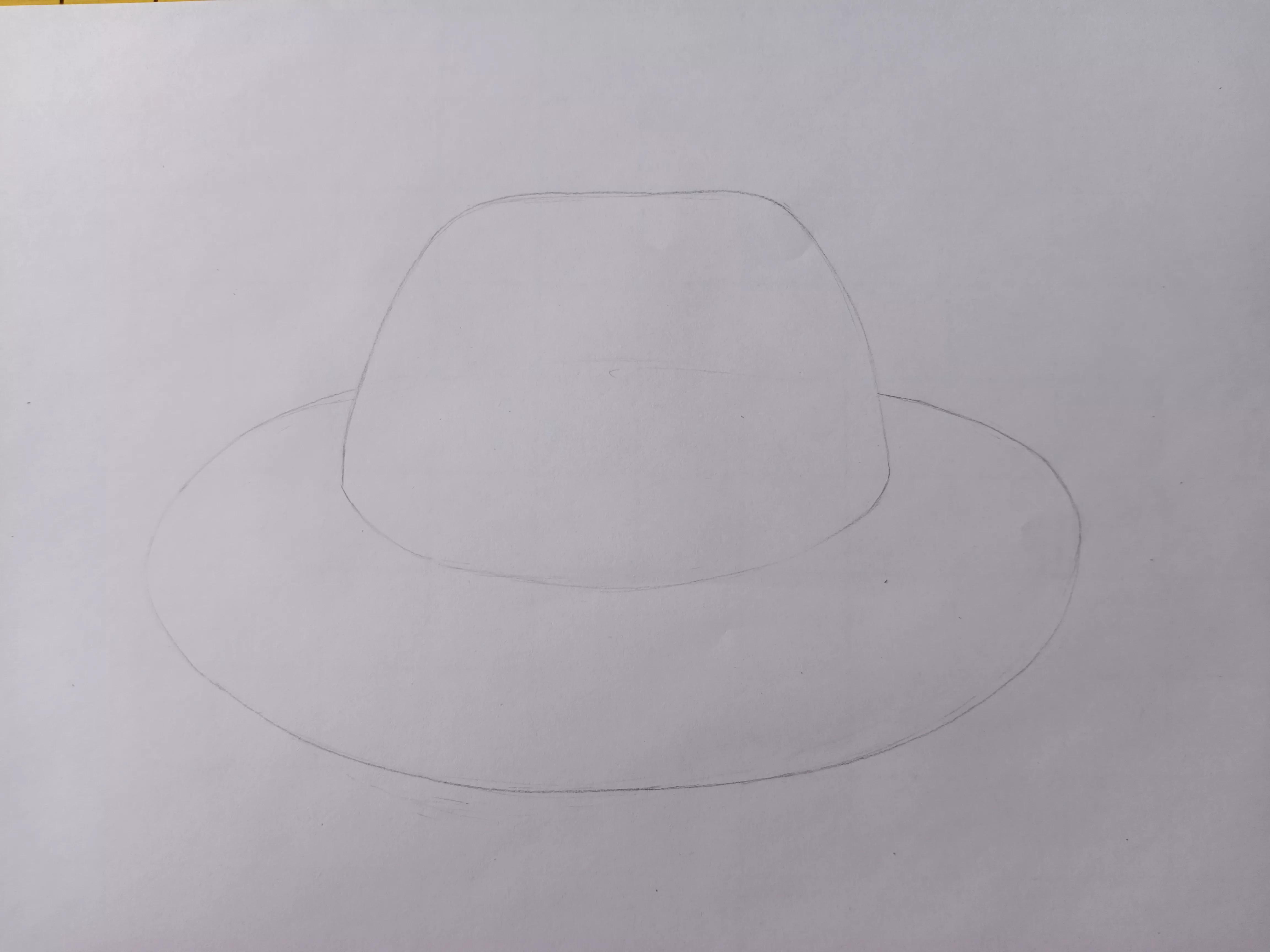 线描画帽子,劳动节帽子黑白线描画