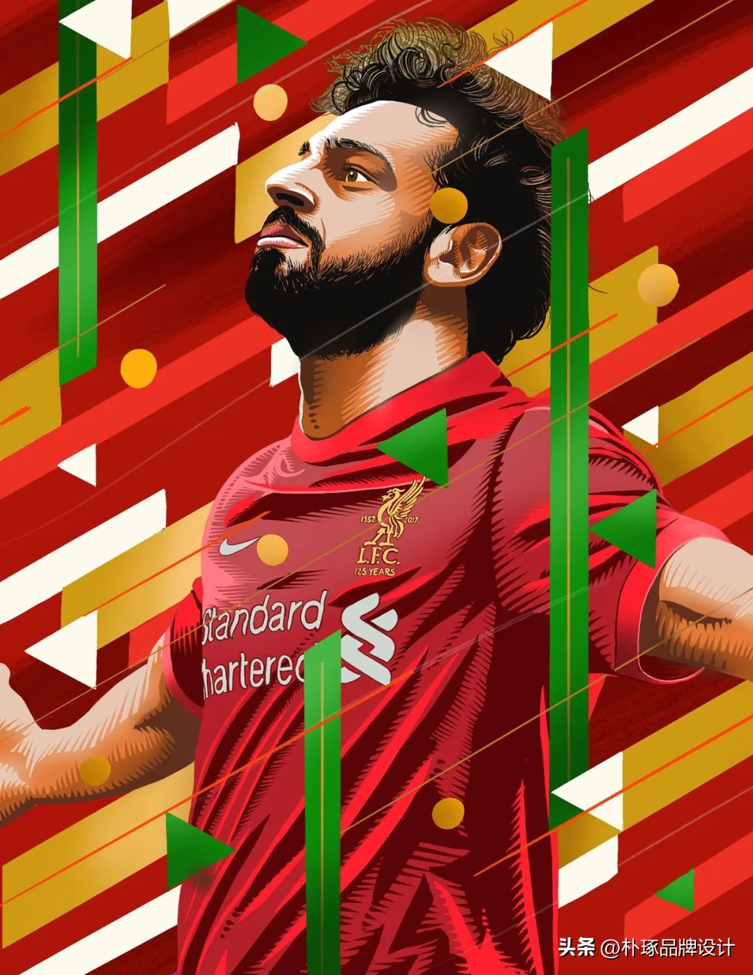 足球插画人物图片,足球运动员海报手绘简单一点