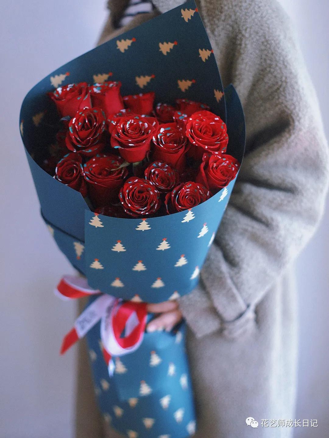 100朵玫瑰样式,圣诞限定玫瑰花