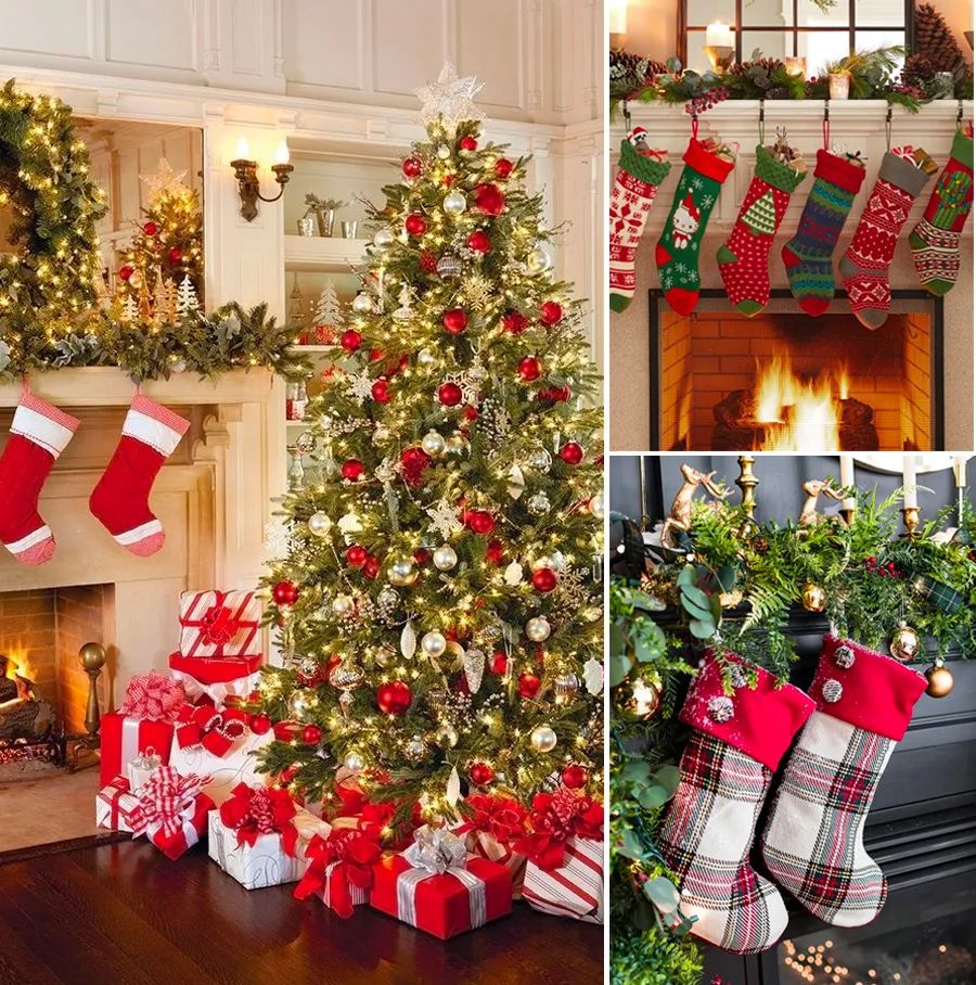 怎么画圣诞袜和圣诞帽,儿童简笔画圣诞袜