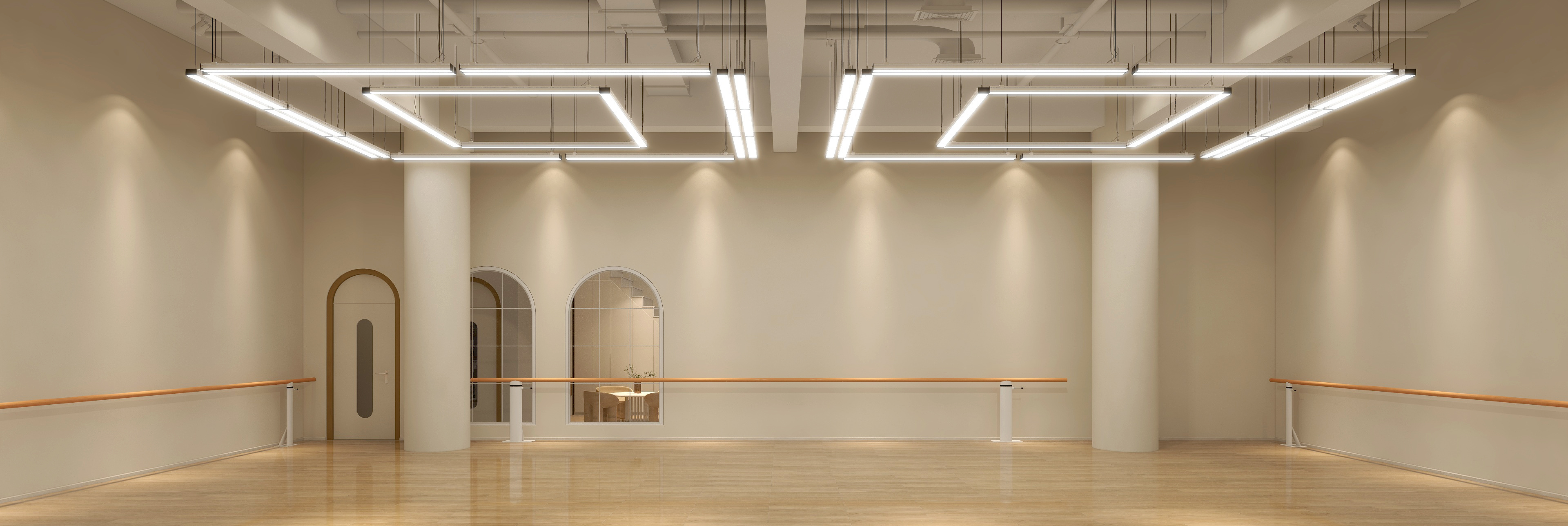 300平文化课教育培训班装修效果图,300平培训班装修设计