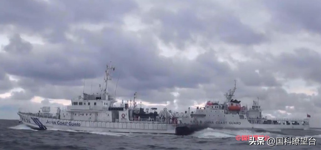 海南海警巡逻舰视频,海警舰艇编队巡航钓鱼岛