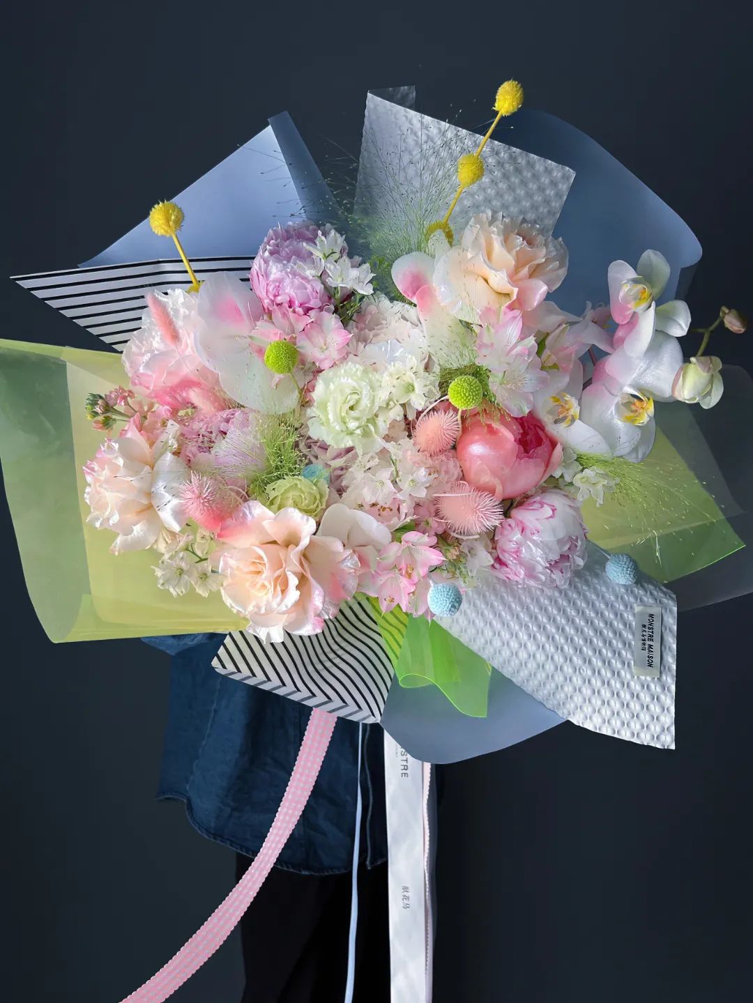 可爱玩具花束,可爱刺绣玩具