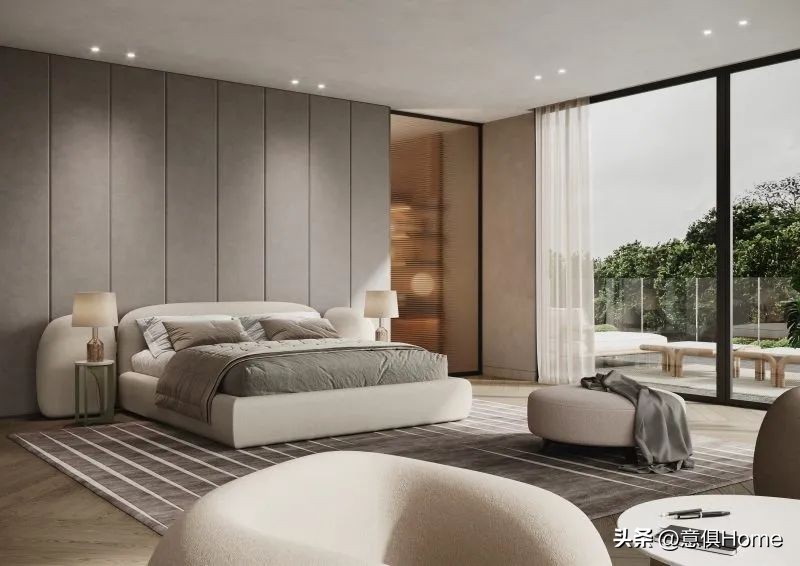 软包床最流行一款,比较温馨的软包床