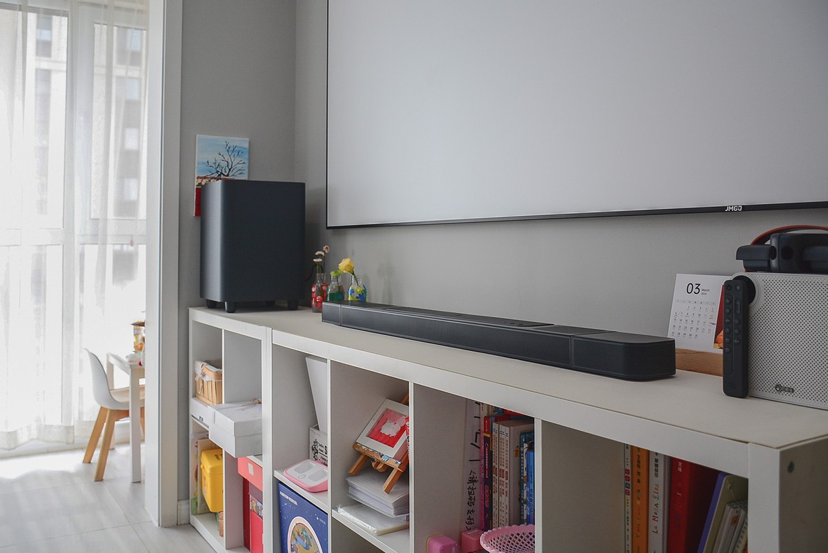 有源低音炮jbl音箱效果,回音壁音响jblbar800如何设置