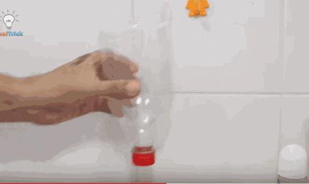 创意折叠花盆灯,洗洁精瓶做花盆小花瓶