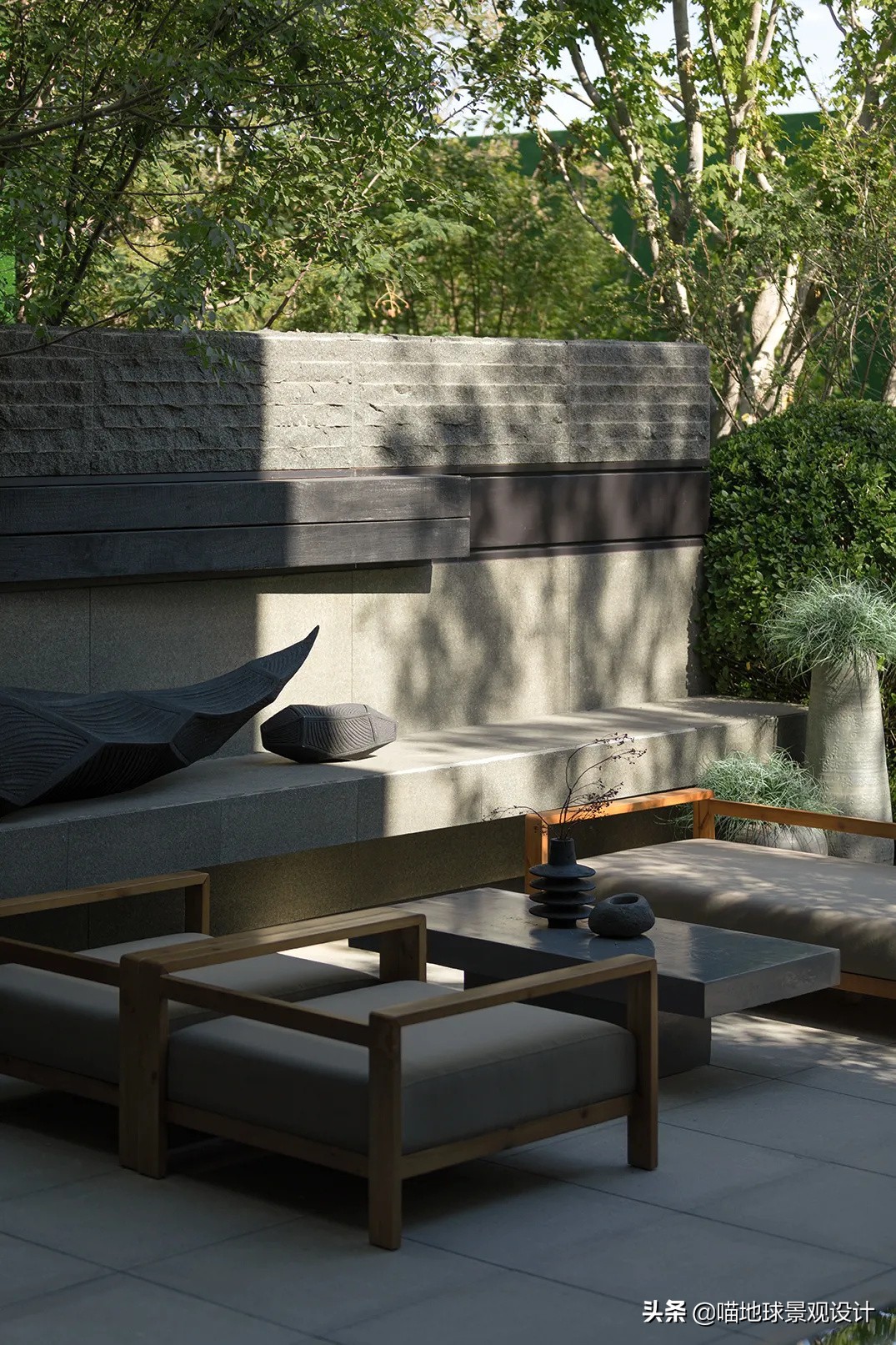 60平方别墅庭院效果图大全,60款优秀的别墅庭院创意背景景墙