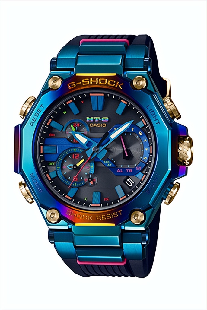 卡西欧gshock金属进化,卡西欧gshock黑金男表