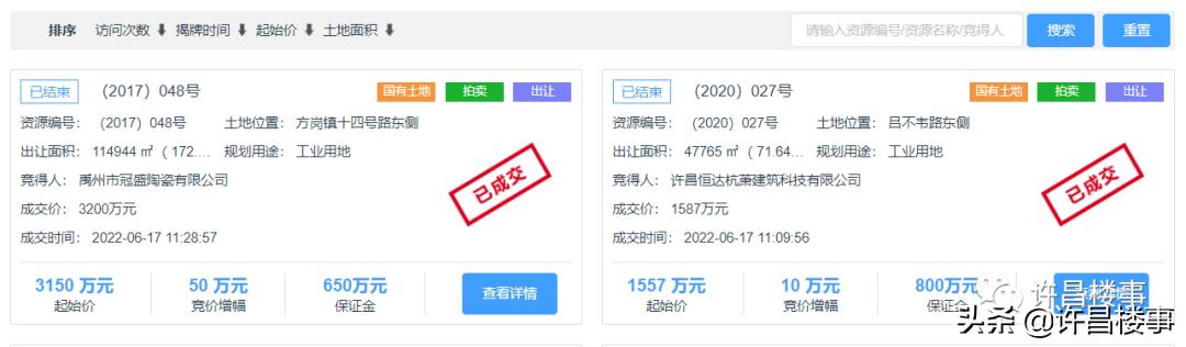 禹州土地成交价,禹州地王拍价每亩多少