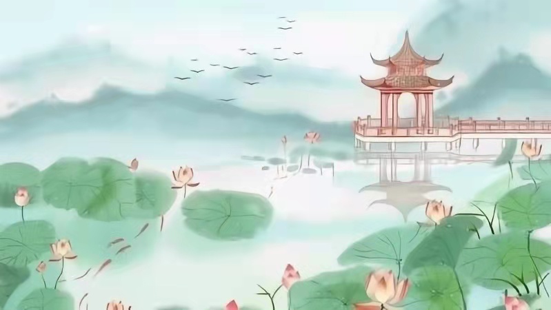 碧荷生香,竹风穿庭,三首古诗,漫阅盛夏风景,细品岁月清欢