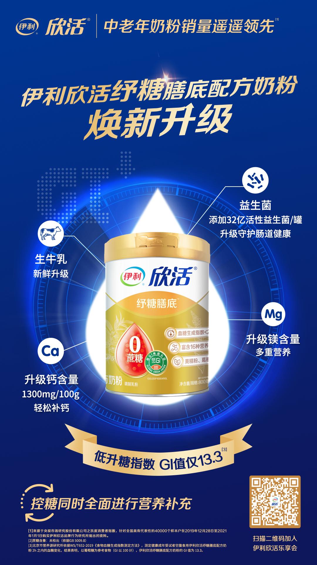 欣活伊利牌中老年奶粉多少钱一瓶,伊利欣活中老年是脱脂奶粉吗