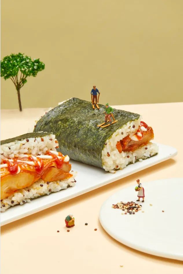 奥尔良鸡腿藜麦饭,奥尔良鸡肉三角饭团怎么做