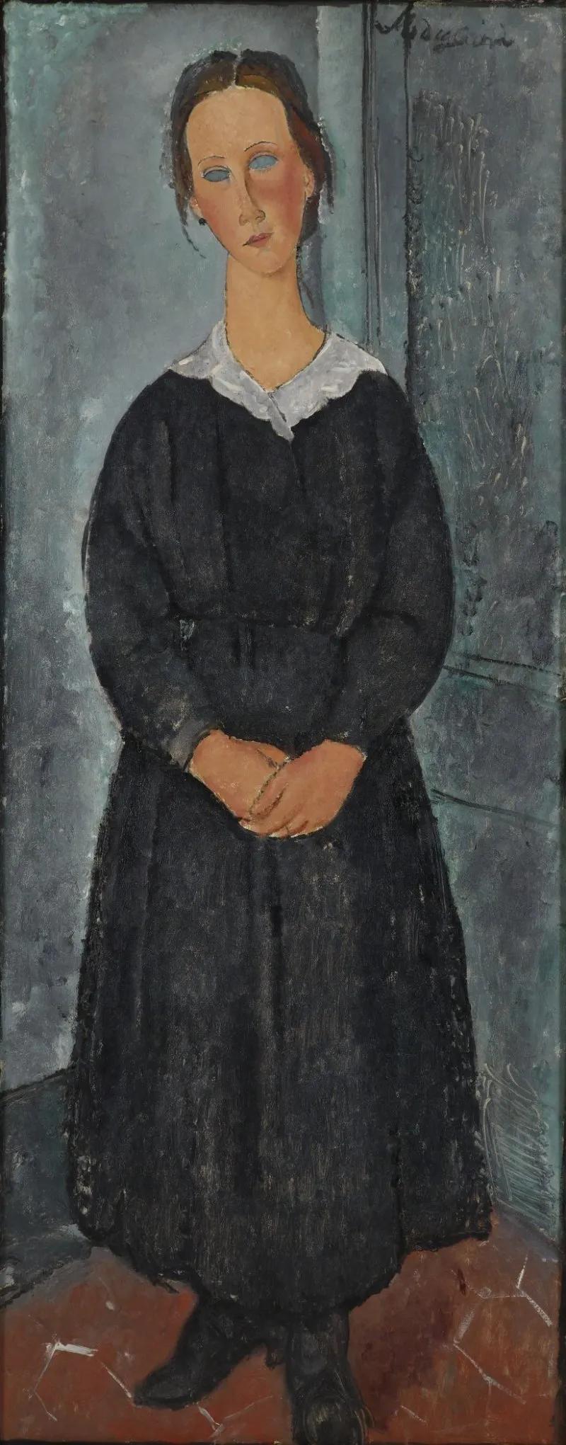 莫迪里阿尼笔下的人物,莫迪里阿尼笔下的妻子赏析