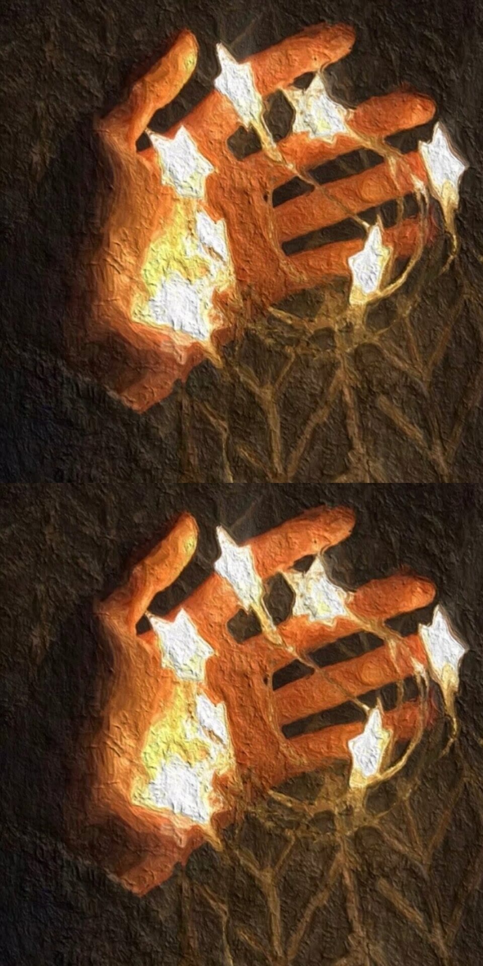 简约油画小可爱壁纸图文,海贼王卡通油画壁纸