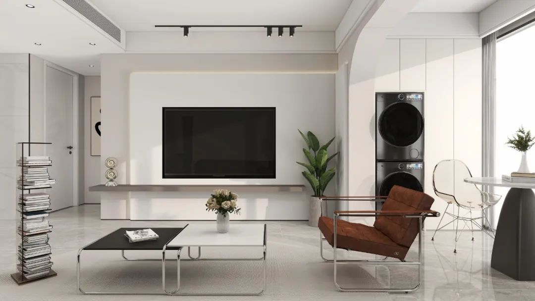 98平米三室两厅二卫简约装修风格,98平方米三室一厅装修现代简约