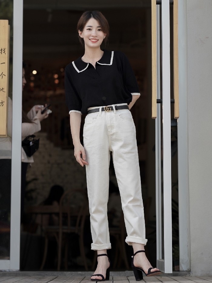 为啥穿牛仔裤看着不显高,为啥穿牛仔好看穿别的不好看