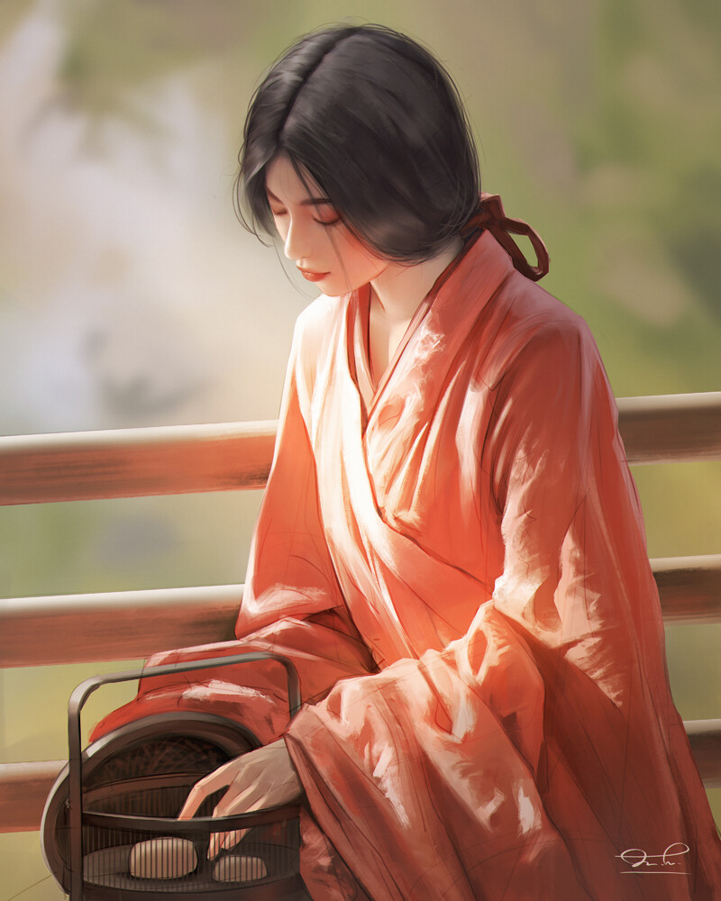 唯美插画头像,自由的头像插画超高清