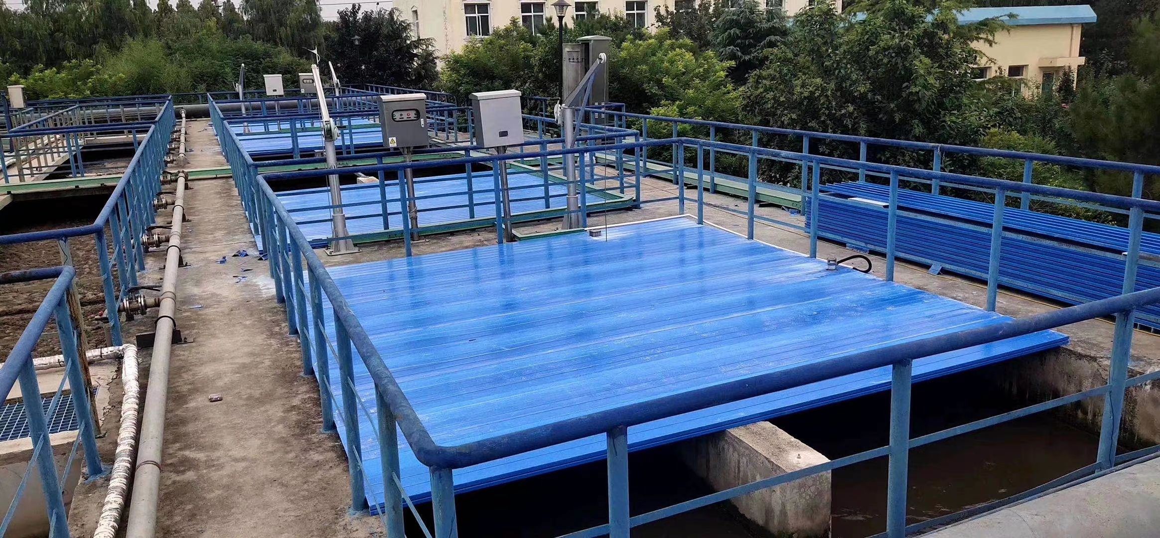 五家渠玻璃钢污水池方形盖板报价,污水池玻璃钢盖板施工方法