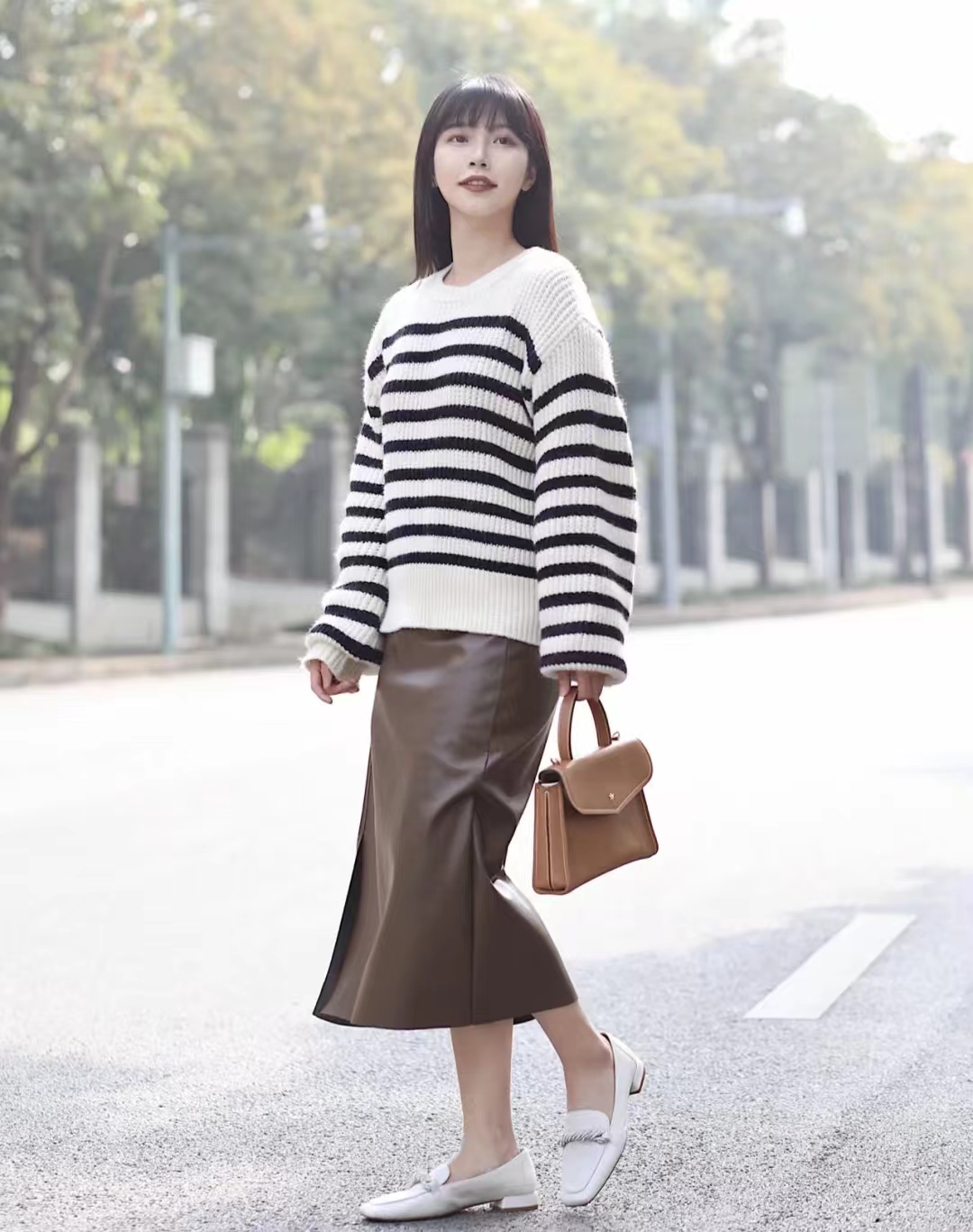 乐福鞋穿搭推荐,乐福鞋的正确穿搭图