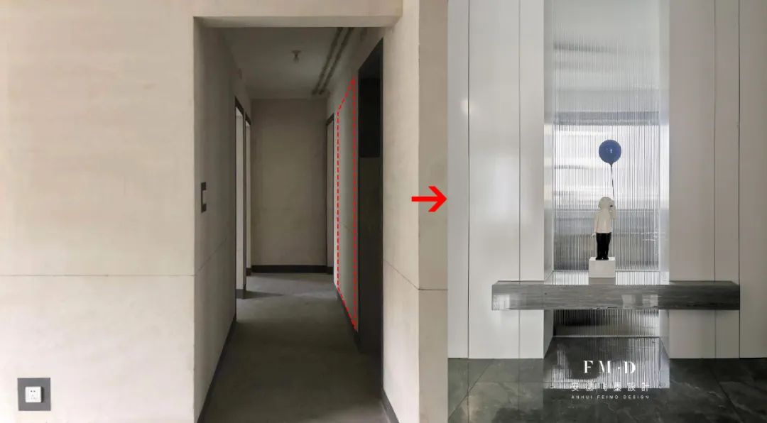 家里过道很长,家里有条长长的过道怎么设计