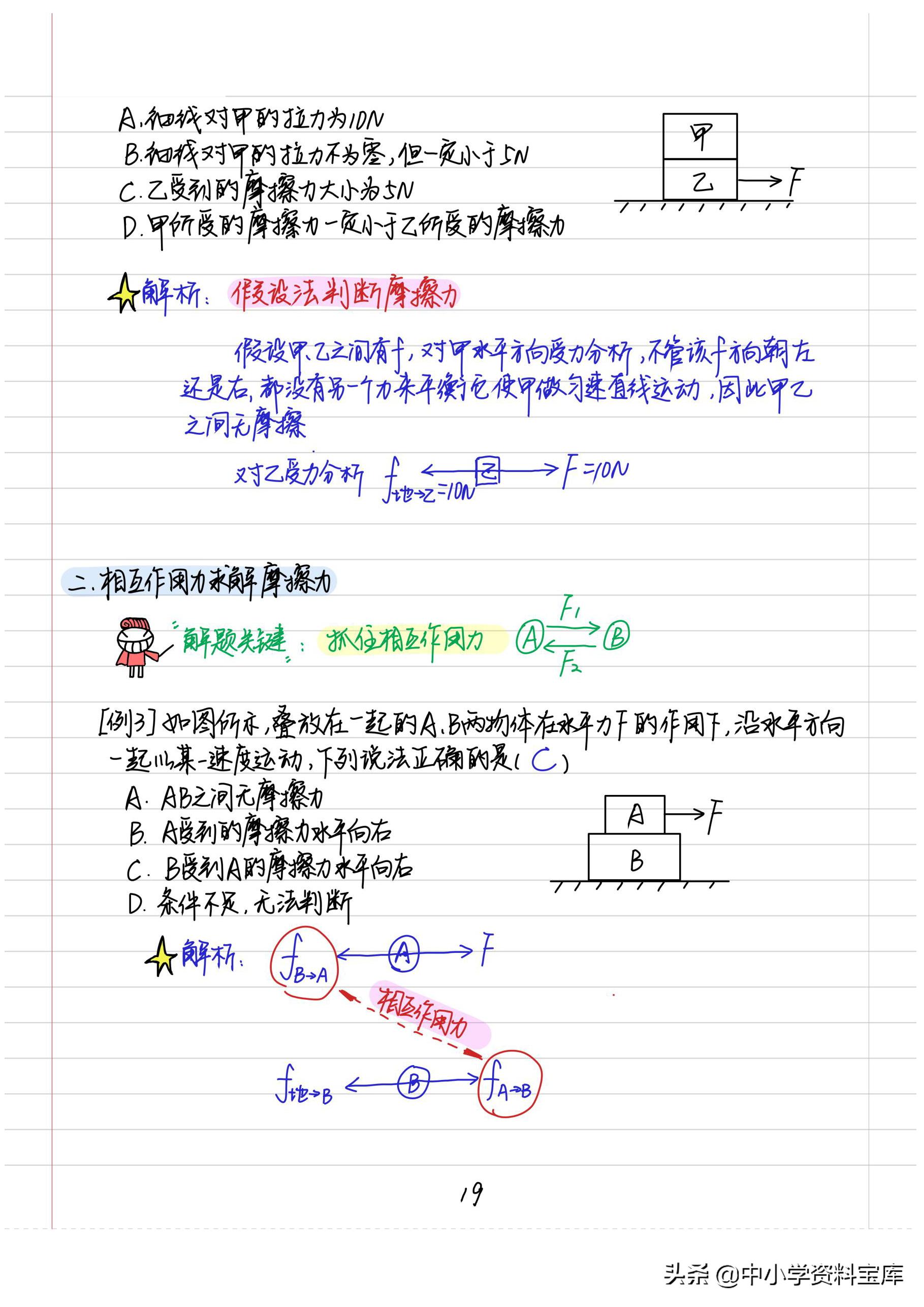 八年级上册物理笔记大全,八年级下册物理学霸笔记手写版