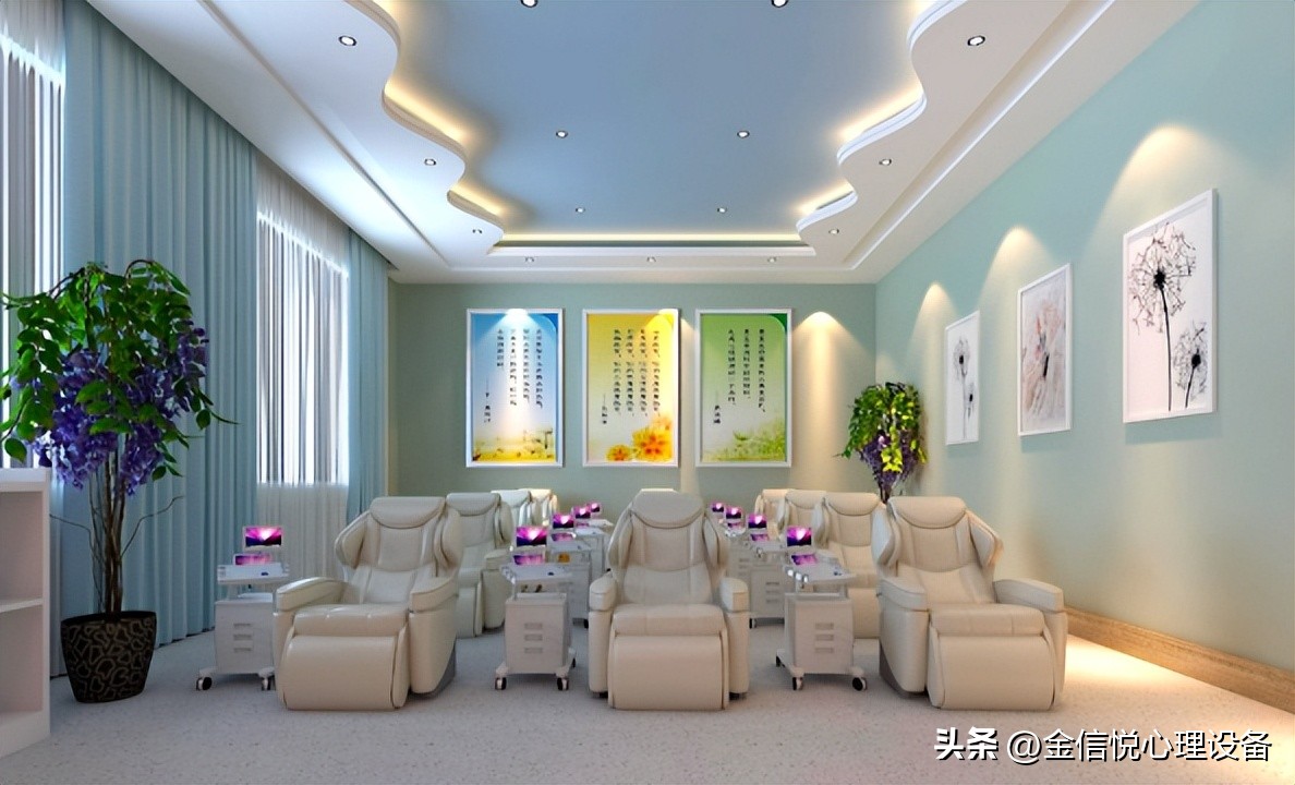 心理健康疏导室设计10平米,单位心理咨询室布置效果图