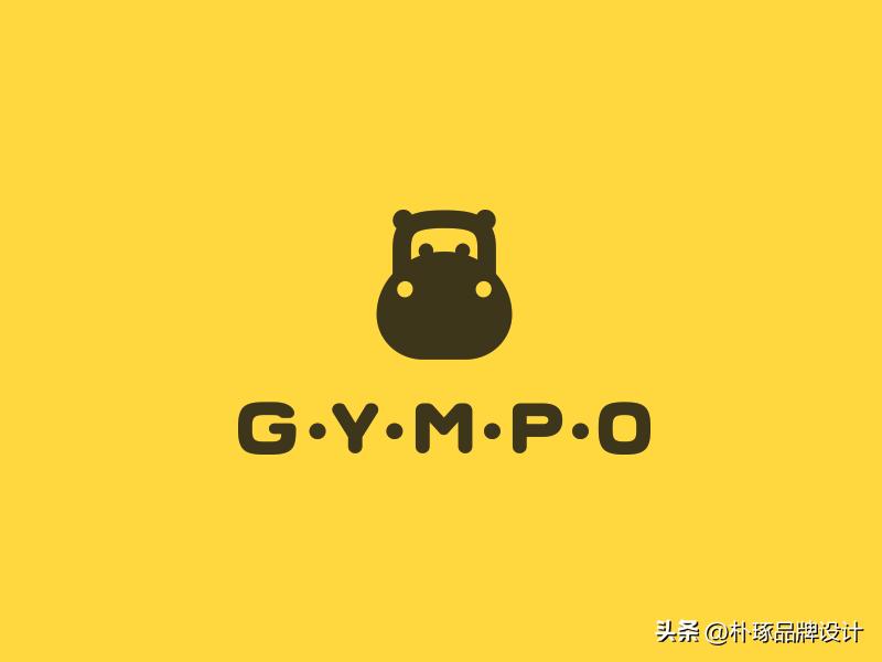 张开血盆大嘴IP动物形象河马元素logo创意集锦