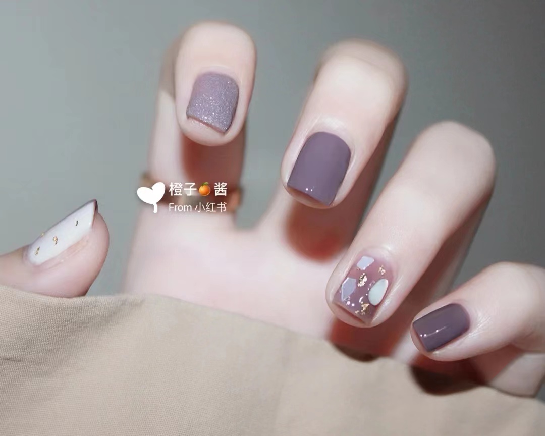 过年短指甲美甲图片大全,短指甲做长美甲疼吗