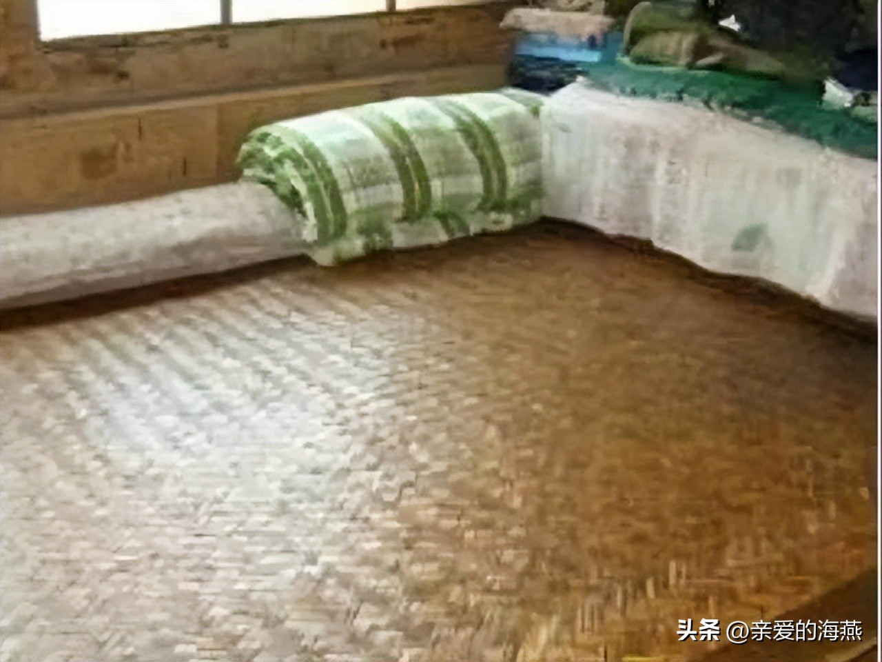 东北传统炕席,手工草编炕席