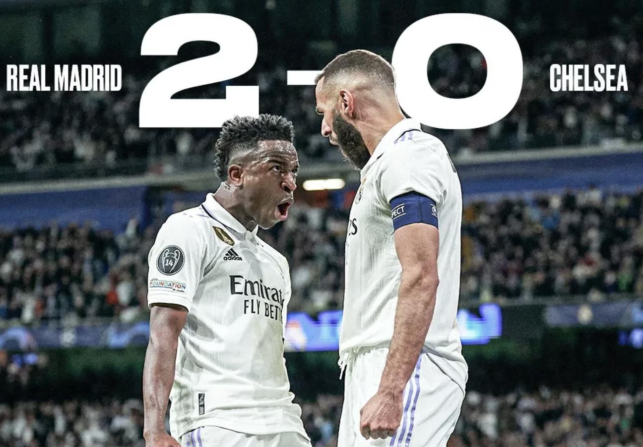 皇马2比0切尔西进球是谁,皇马2-0切尔西进4强