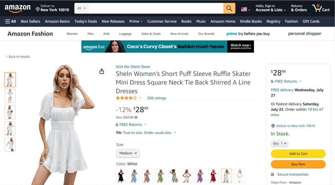 shein入驻亚马逊,shein在亚马逊上开店