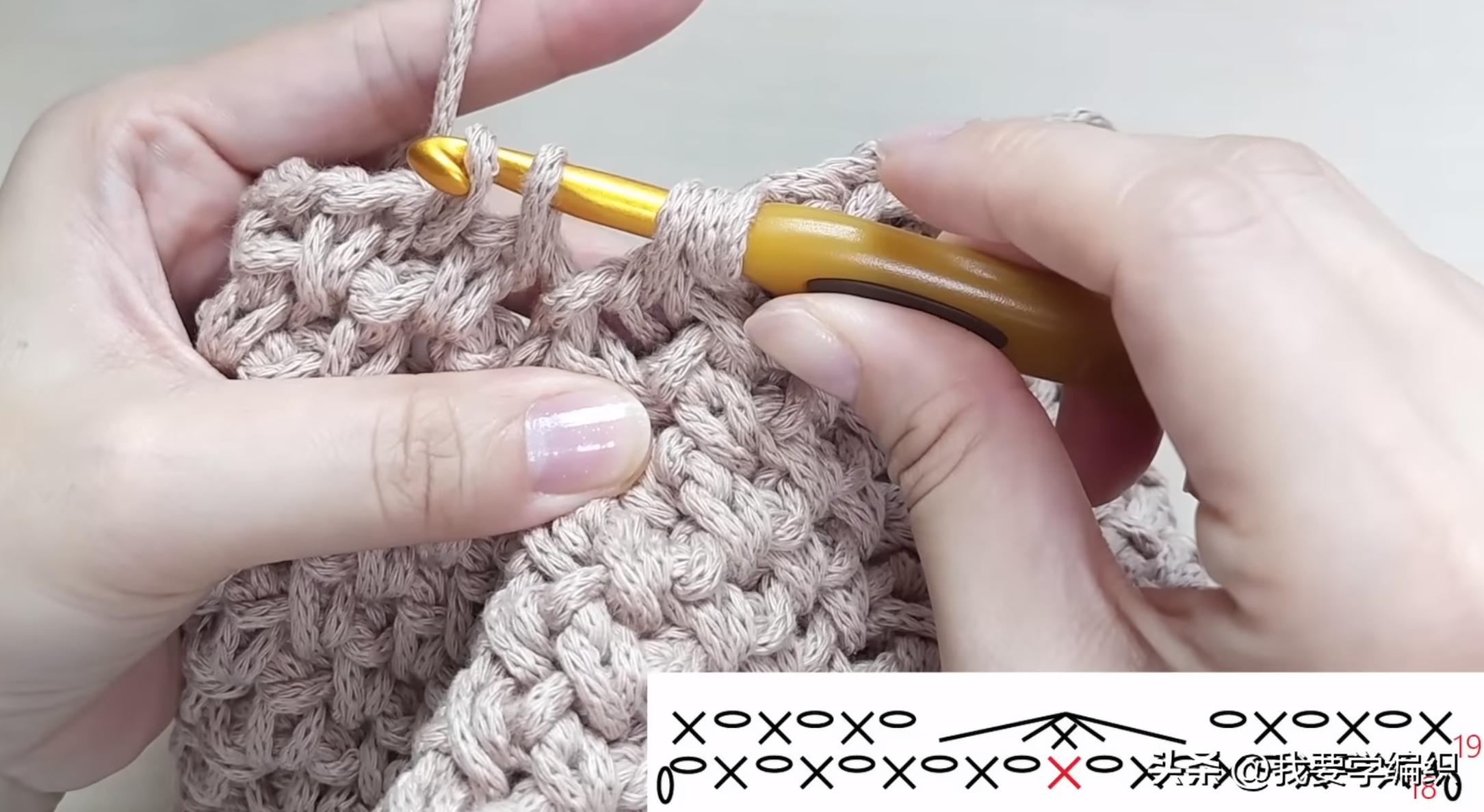 适合小姑娘提的手提包编织教程,小巧型编织包