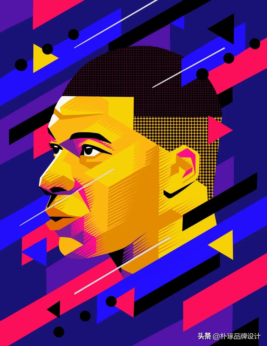 足球插画人物图片,足球运动员海报手绘简单一点