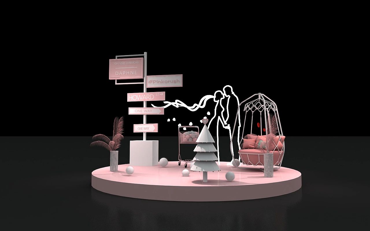 情人节店内美陈,情人节超市创意美陈