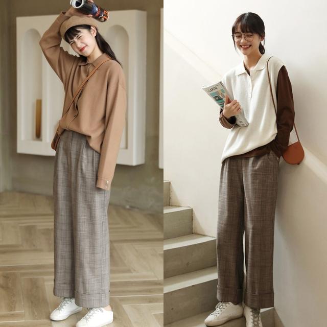 为什么自己穿格子裤不好看,为什么你穿阔腿裤不好看