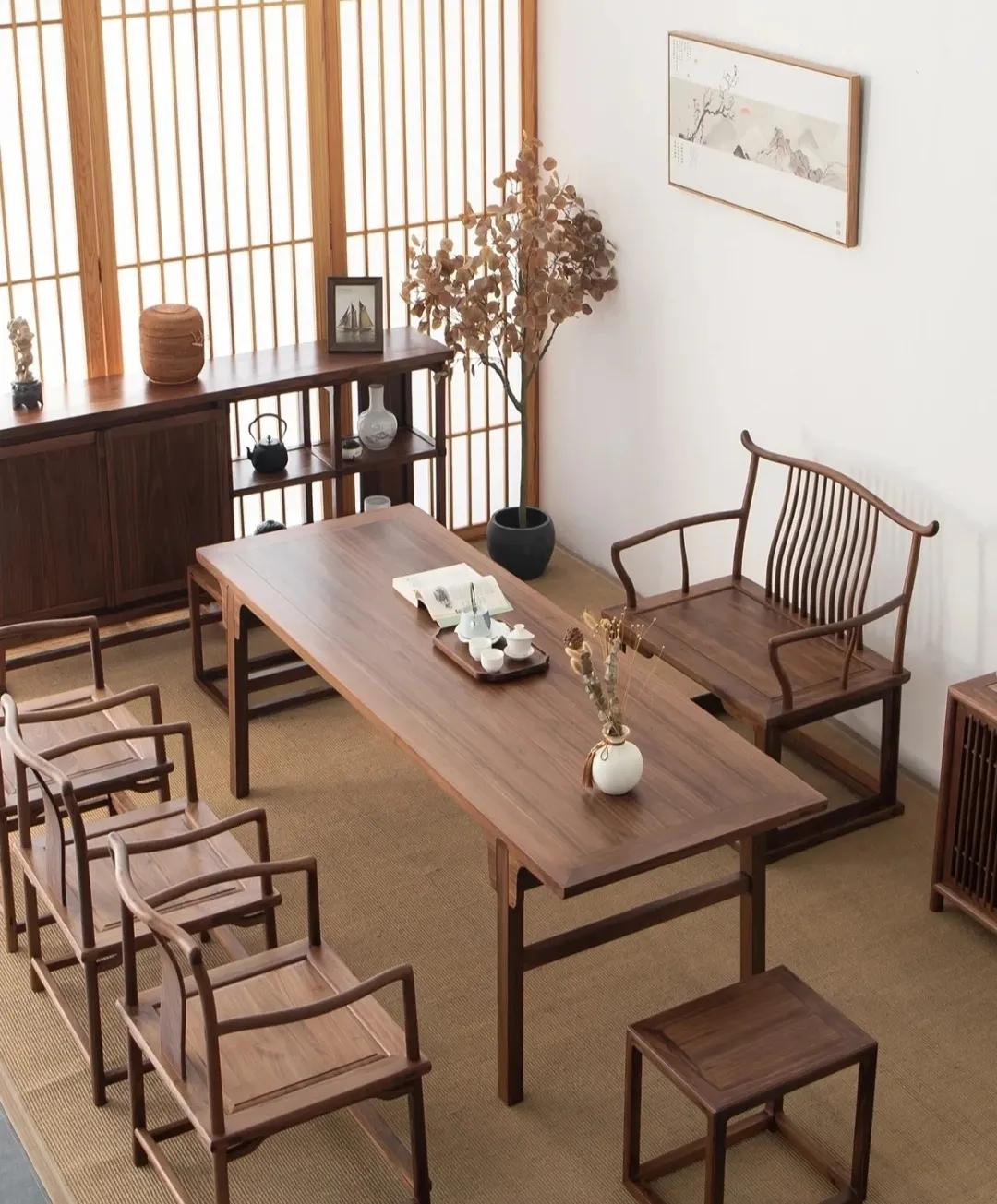 温文素雅新中式,96平方新中式两房极简轻奢风格