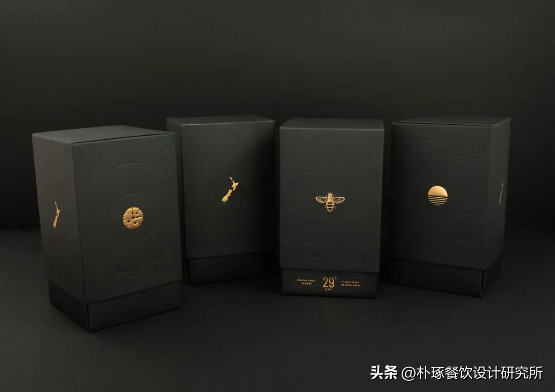 黑金的奢华感—BeeNZ29蜂蜜奢侈礼盒包装