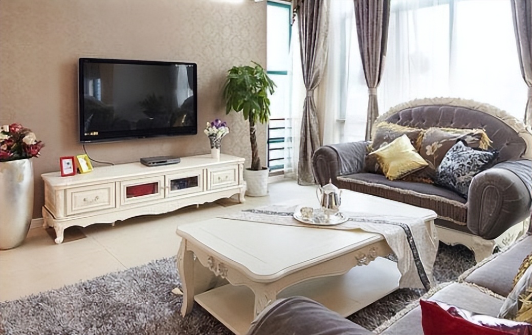 简欧风格装修效果图三房二厅二卫,简欧风装修房子效果图