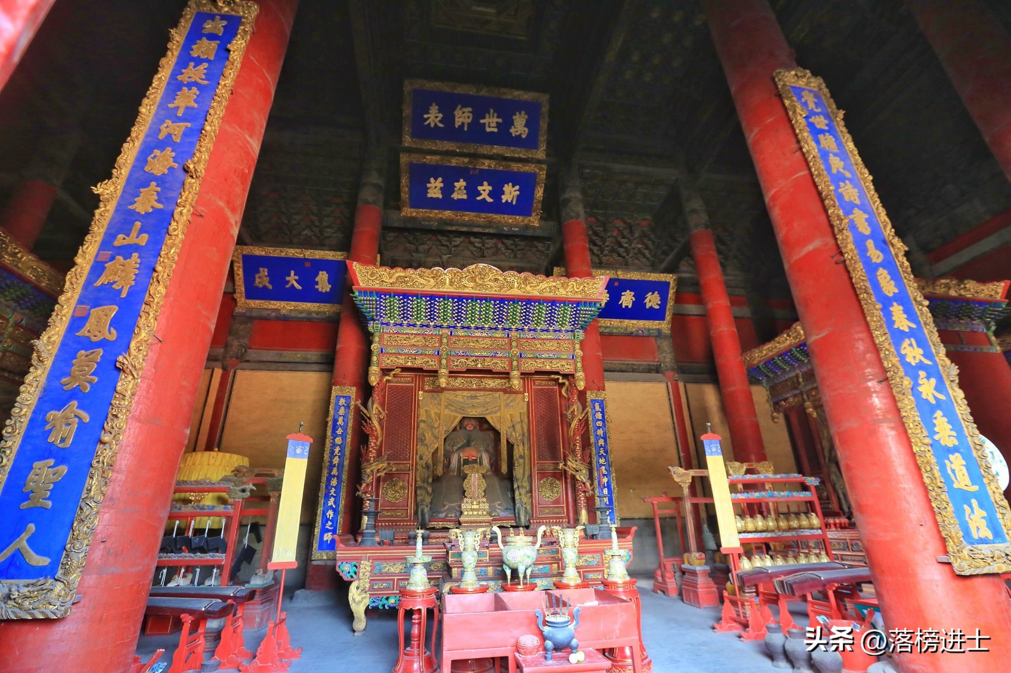 曲阜孔庙被称为文庙之首,曲阜孔庙全景